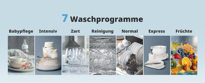 Smart Countertop Dishwasher, Touch Screen Compact Dishwasher, Quick Wash Portable Electric Dishwasher for Home Kitchen