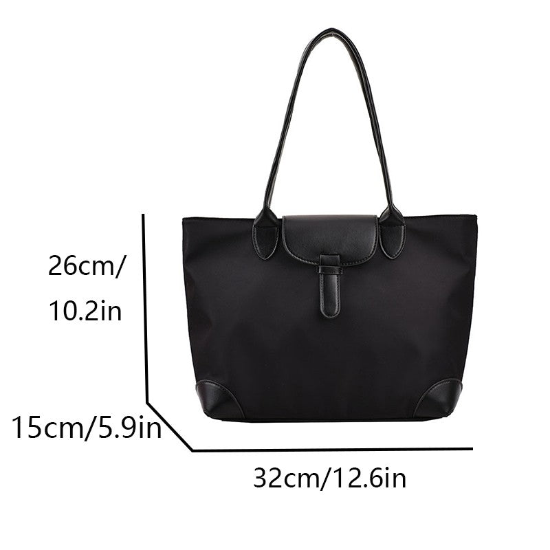 JIOMAY 2025 New Women's Brown Large Capacity Shoulder Bag Casual Simple Handbag Sport Portable Tote Bag for Daily Use