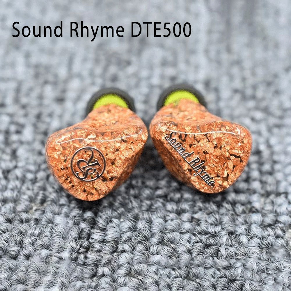 Sound Rhyme DTE500 Fone de Ouvido HiFi 2Est+ Knowles 2Ba + 1Dd Tribrid 5 Drivers Monitores Audiófilos Fone de Ouvido Intra-auricular