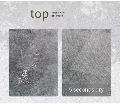 VIKAMA Christmas Theme Round Rug Reindeer Christmas Tree Pattern Living Room Rug Christmas Ambience Decoration