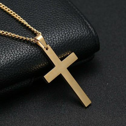 Novo colar cristão religioso simples para mulheres e homens corrente com pingente de cruz de Jesus da Virgem Maria joia da moda