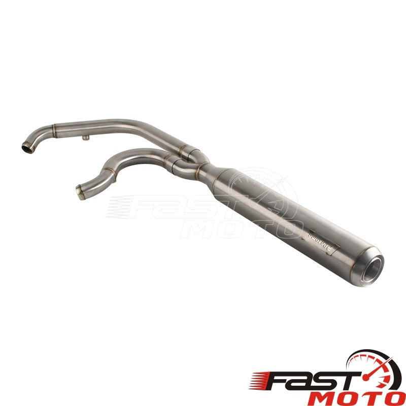 2-into-1 Motorcycle Exhaust System Muffler Pipe For Harley M8 Softail 2018-2026 FXST FXBB FXBBS FXFBS FXFB FLSL FLDE FXLR FXLRS