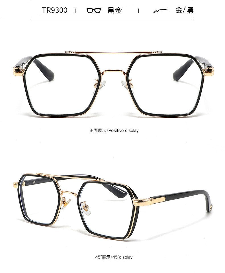 MIZHO Filtering Protect Eyesight Anti Blue Light Glasses Men Ultra light weight Blocking Glare Tony Stark Glasses Frame iron Man