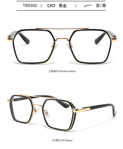 MIZHO Filtering Protect Eyesight Anti Blue Light Glasses Men Ultra light weight Blocking Glare Tony Stark Glasses Frame iron Man