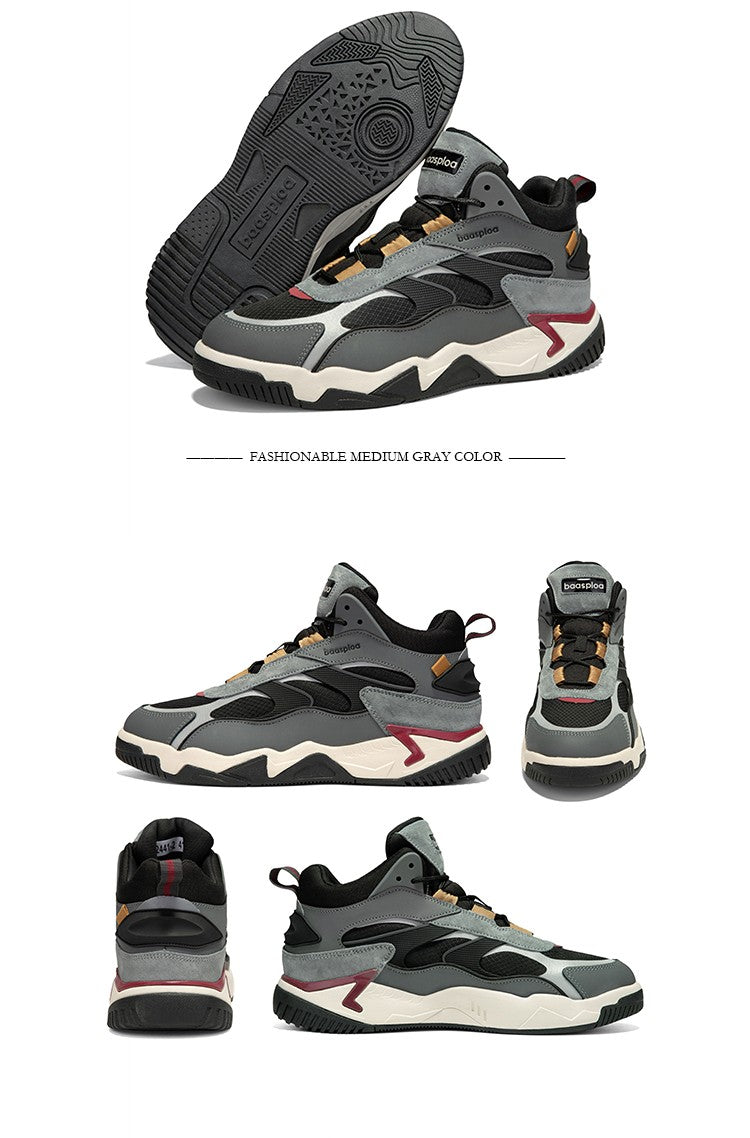 Baasploa New Men's Shoes Outdoors Walking Sneakers Waterproof Shoes Comfort Tenis for Men Non-Slip