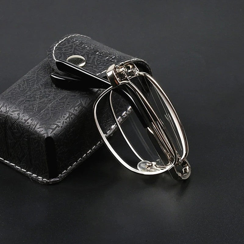 Sighttoo Folding Square Reading Glasses For Men Women Portable Eyeglasses +50 +75 +275 +350 +400 +450 +500 +550 +600