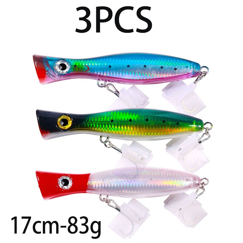 Iscas de Pesca Popper Topwater 11cm 23g 13cm 43g Pesca Boia Artificial Pesca de Baixo, Lúcio, Carpa, Wobbler, Artigos de Pesca