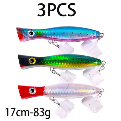 Iscas de Pesca Popper Topwater 11cm 23g 13cm 43g Pesca Boia Artificial Pesca de Baixo, Lúcio, Carpa, Wobbler, Artigos de Pesca