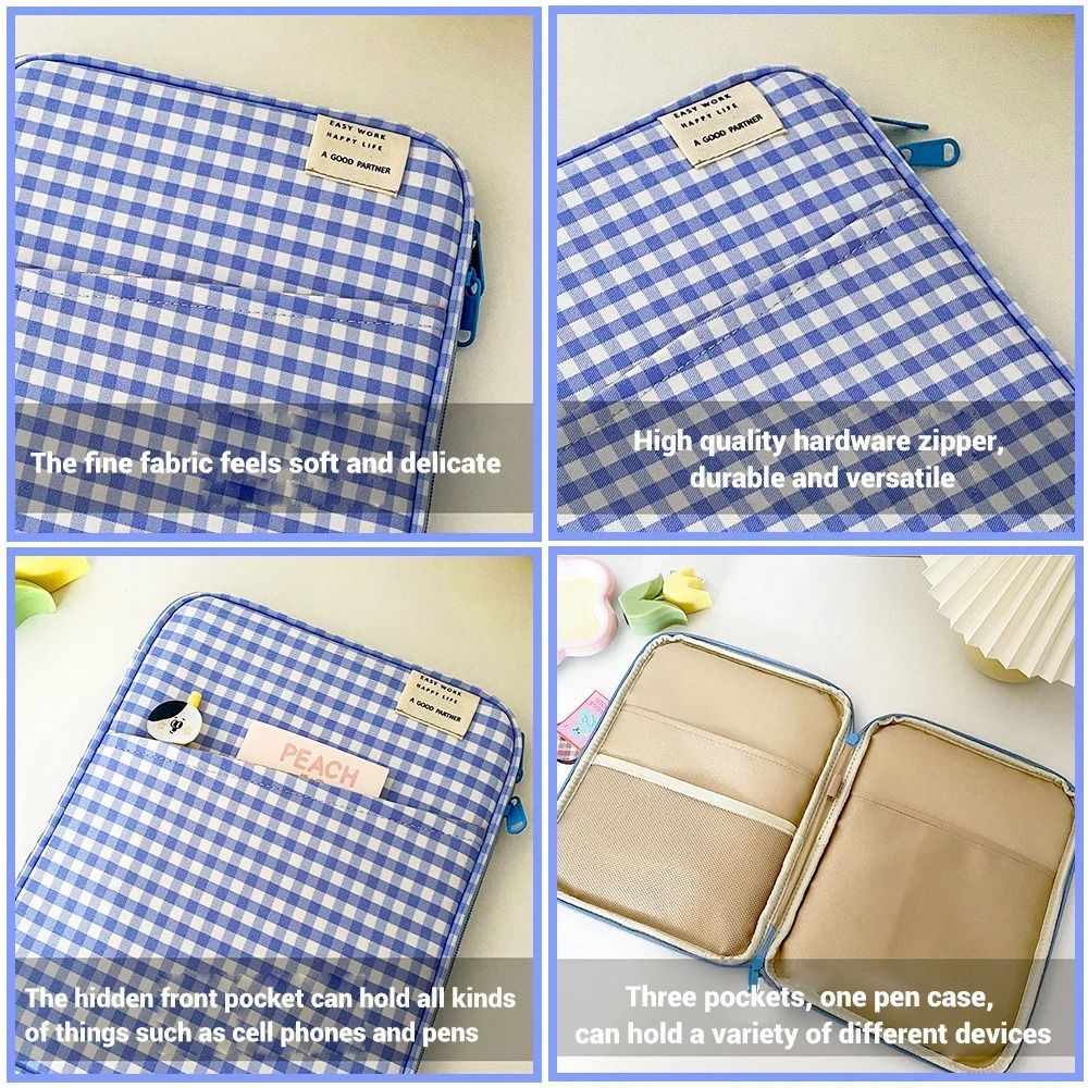 Tablet Sleeve Bag 7.9-12.9 inch Handbag Case For iPad Pro/Samsung/ Xiaomi Sleeve Bag Cover Shockproof Pouch Multi Pockets