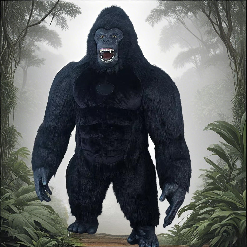 US stock Inflatable Polar Bear Costume Mascot for Advertising Christmas Halloween Adult Fursuit Panda Gorilla Carnival Suit