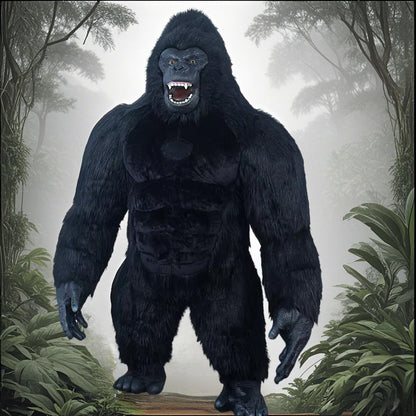 US stock Inflatable Polar Bear Costume Mascot for Advertising Christmas Halloween Adult Fursuit Panda Gorilla Carnival Suit