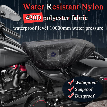 Capa de Chuva para Banco de Moto Protetor Impermeável para Moto Harley Kawasaki BMW Honda Sportster Softail Fat bob Dyna