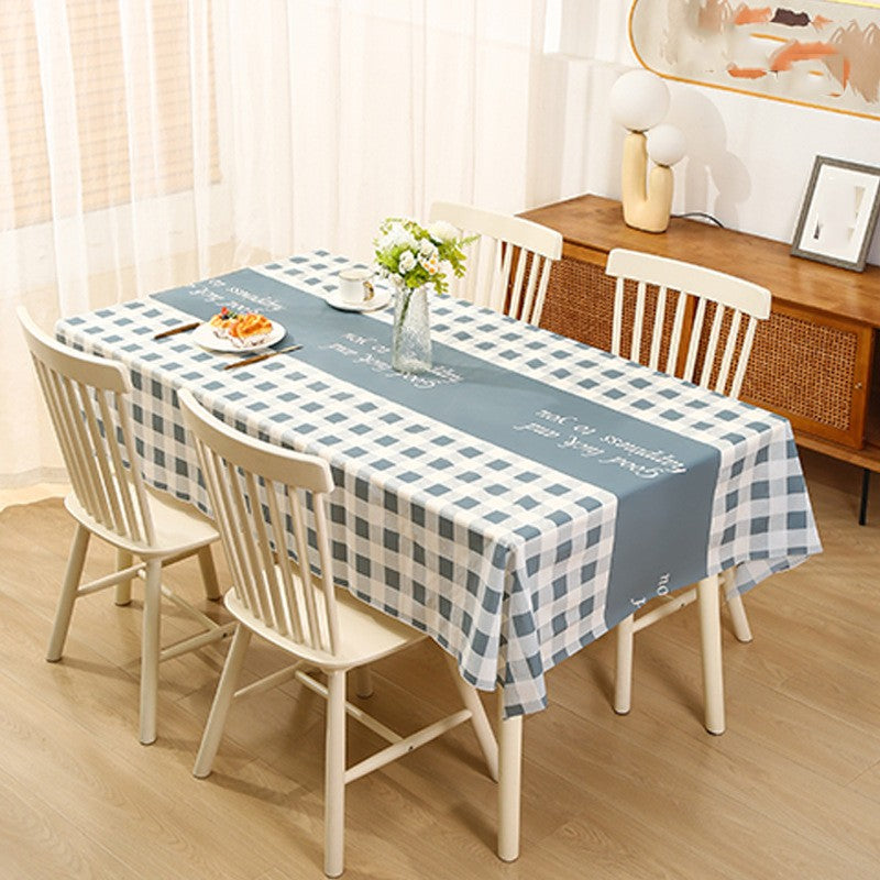 The tablecloth with a warm and cozy atmosphere, a high-temperature resistant tablecloth, and a waterproof, oil-proof, and no-was