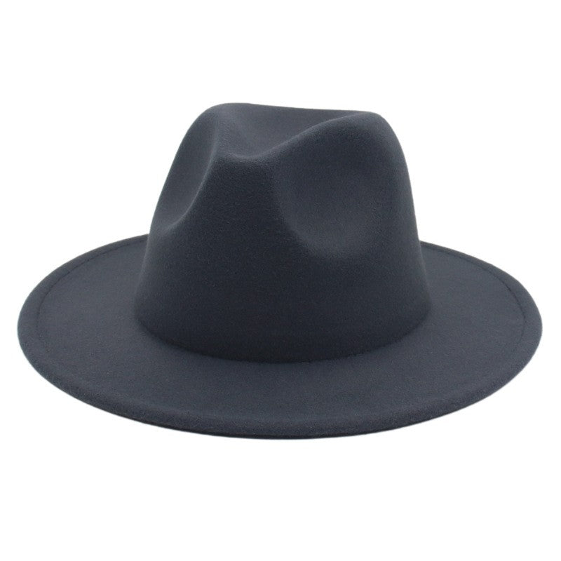 Women Fedora Hat Autumn Winter Luxury Men Top Hats Trendy Formal Wedding Decorate Black Green White Panama Cap Fedoras Gorras