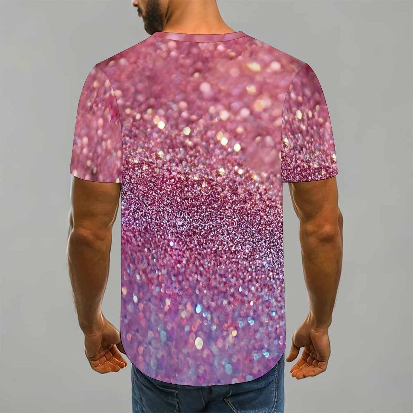 Men Print T Shirt Short Sleeve Crew Neck Casual Summer Fashion Tees Tops For Daily Outdoor Wear