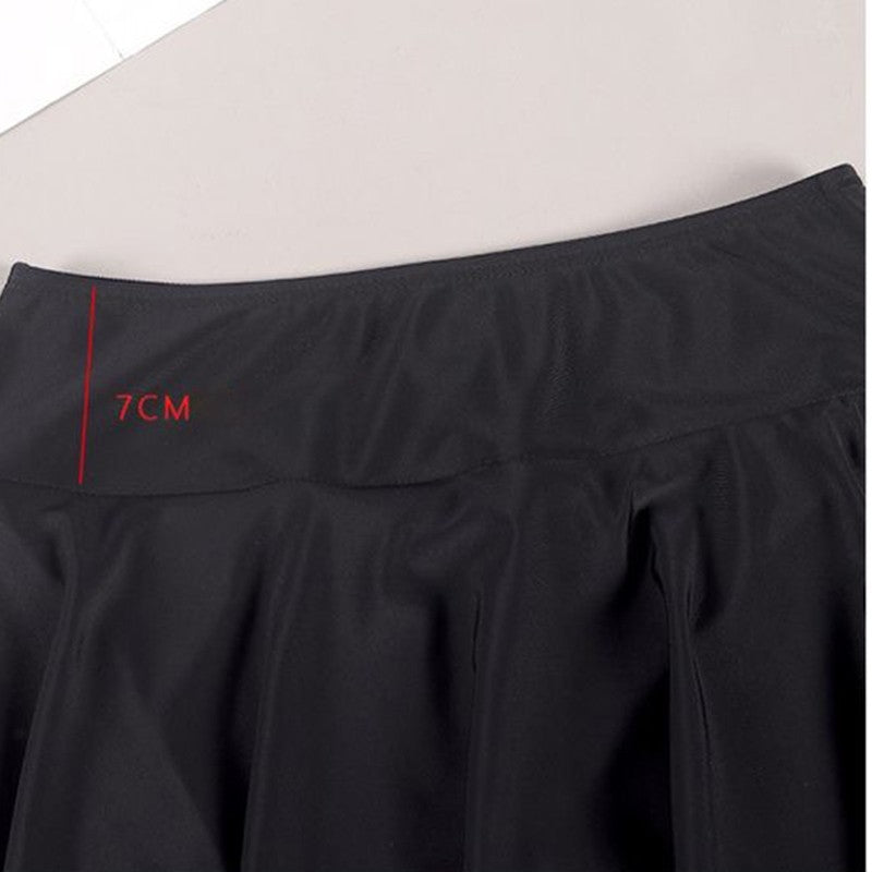 Plus Size Tennis Skirt for Women Black Golf Mini Skirt with Built-in Shorts Stretch Short Skort Female Gym Sporty Workout