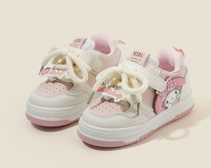 2025 Children's Casual Shoes Girls Comfortable Board Shoes Breathable Non Slip Running Shoes Sneakers