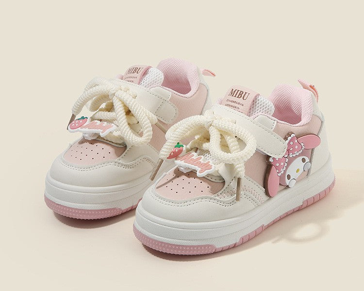 2025 Children's Casual Shoes Girls Comfortable Board Shoes Breathable Non Slip Running Shoes Sneakers