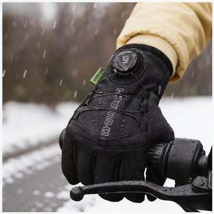 Luvas de Motocicleta com Tela Sensível ao Toque, Luvas de Ciclismo de Inverno, Luvas Esportivas Corta-Vento à Prova D'Água para Andar de Moto, Esqui e Corrida, para Clima Frio ao Ar Livre