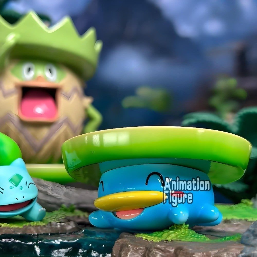 Bonecos de Ação de 3-5cm de Anime Pokémon Lotad, Brinquedos Colecionáveis de PVC, Modelo para Crianças de Presente