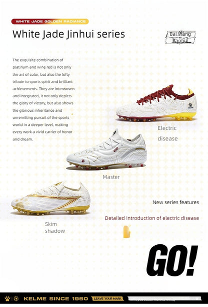 KELME Adult football boots Men's Disease Electric 3.0 Short Spikes Soccer shoes Children's MG Professional Match Training Shoes