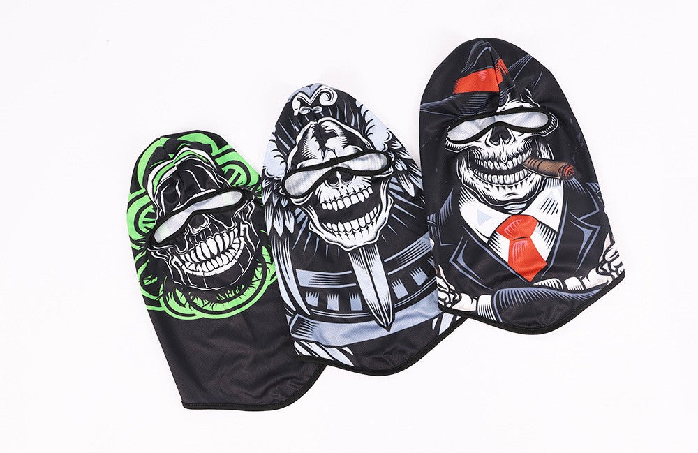Quick-Dry Skull Face Mask - Breathable Sun Protection for Cycling & Outdoor Sports