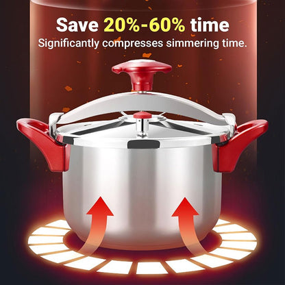 3L/6L/8L Cooking Pressure Cooker Large Capacity Stainless Steel Pressure Cooker Explosion-Proof Cookware for Gas Induction Stove