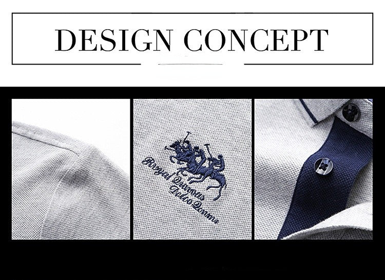 New Summer Embroidered Pure Cotton Men's Luxury Polo Shirt Top Casual Short Sleeved Fashionable Wrinkle Resistant Men's T-shirt