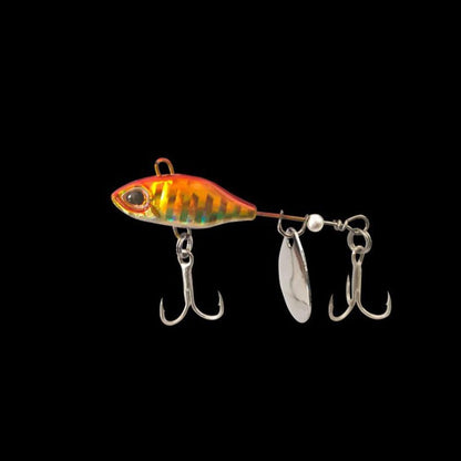 7/10/14g Isca Giratória VIB Vibração Longa Colher Rotativa com Cauda Giratória Isca Pesca Jig Trator Iscas Duras Pesca Pesca