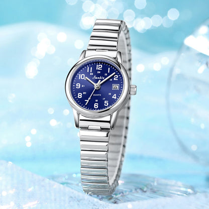 SUNKTA elegant Women's Watch 12/24 waterproof calendar women's quartz wrist watch fashion ladies vintage watches reloj de mujer