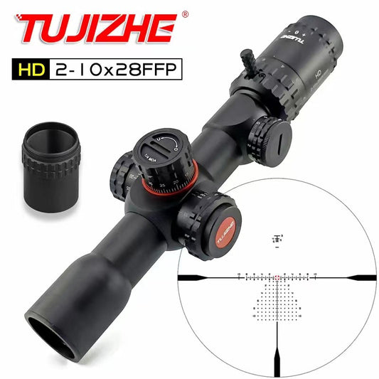 Spirit Fox HD2-10X28IRFFP Front-Facing Outdoor Hunting Telescope High-Impact Resistant Front-Facing IRFFP 10X28