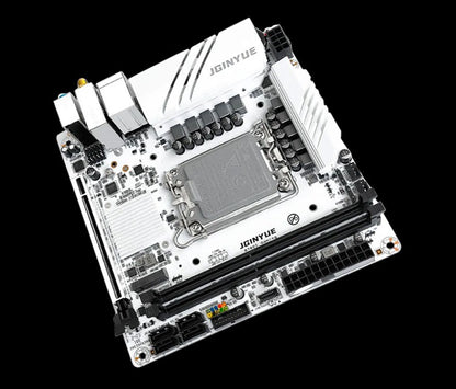 JGINYUE Placa-mãe B760i LGA 1700 Suporte Intel Core 12ª 13ª DDR4 3200mhz RAM Última mini itx B760i-GAMING