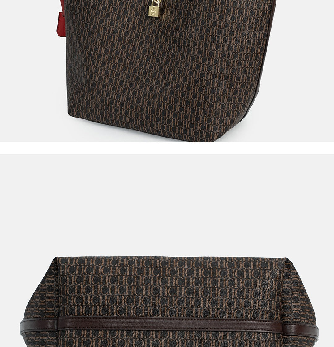 CH Elegant Light Luxury Practical With Bags Pure Color Simple Large Capacity Casual Resistant Brand Women's Bag Shoulder Bag