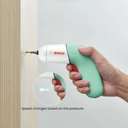 Parafusadeira sem fio Bosch IXO 3.6V Recarregável USB Multifuncional Mini Furadeira Elétrica Chave de Fenda Portátil Ferramenta Elétrica Ixo 7/6
