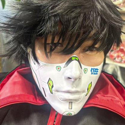 Y88A Mechanical Half Face Mask Masquerade Mask for Womens Men Aesthetics Mask Gifts