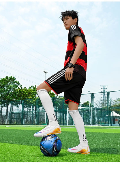 TF/FG Men Soccer Shoes Society Cleats Professional Indoor Football Field Boots Fast Training Outdoor Football Shoes Sneaker