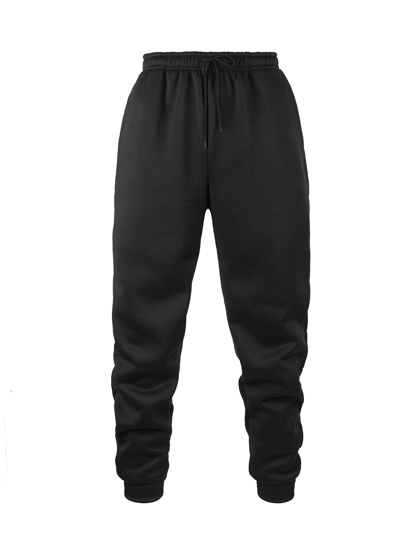 Men's Casual Pants Autumn Winter Fleece Sweatpants Men Running Jogger Sports Gym Trousers Fashion Solid Color Workout Long Pants