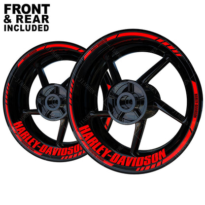 Adesivo para Roda de Moto Harley Davidson de 17/18 Polegadas Logotipo Decalque para Aro e Pneu