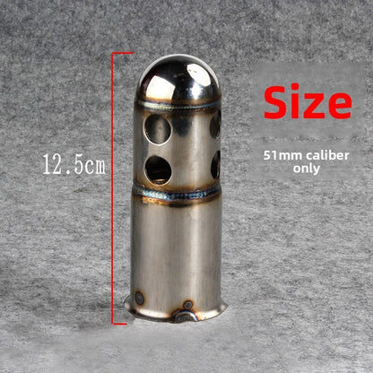 Universal Front Mid End Catalyst DB Killer for Motorcycle Exhaust Muffler Noise Sound Eliminator 51MM