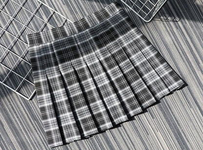 Plaid Half Length Skirt Women's A-line Short Skirt High Waist Girl Skirt Ropa Mujer Mini Skirts Clothes for Women