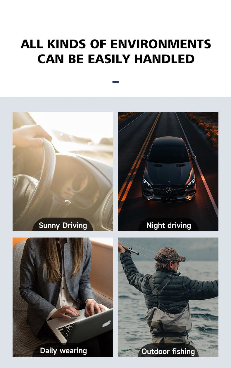 VICKY New Magnetic Clip-On Polarized Sunglasses Men Driving Night Vision Anti Blue Light Reading Glasses Women Prescription 3310