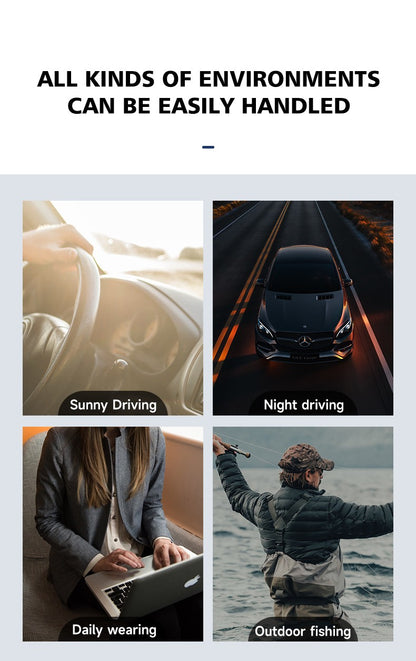 VICKY New Magnetic Clip-On Polarized Sunglasses Men Driving Night Vision Anti Blue Light Reading Glasses Women Prescription 3310