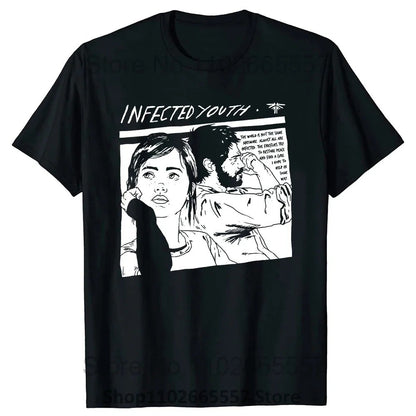 2025 The Last of Us T Shirt Men Punk Hip Hop Tees Top Summer Casual T-shirt Anime Graphic Tees Unisex Streetwear Male Ellie