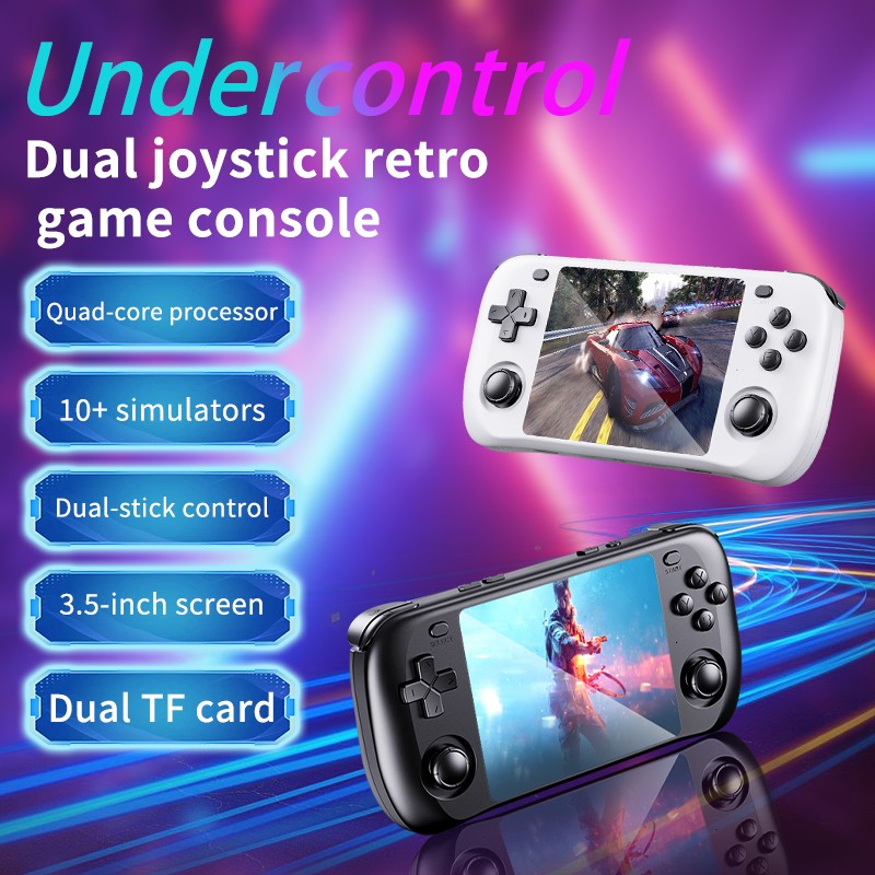 Retro Gaming Console H36S 2026 Handheld Portable Player IPS HD Display 64GB 128GB Open Source OS Classic Games