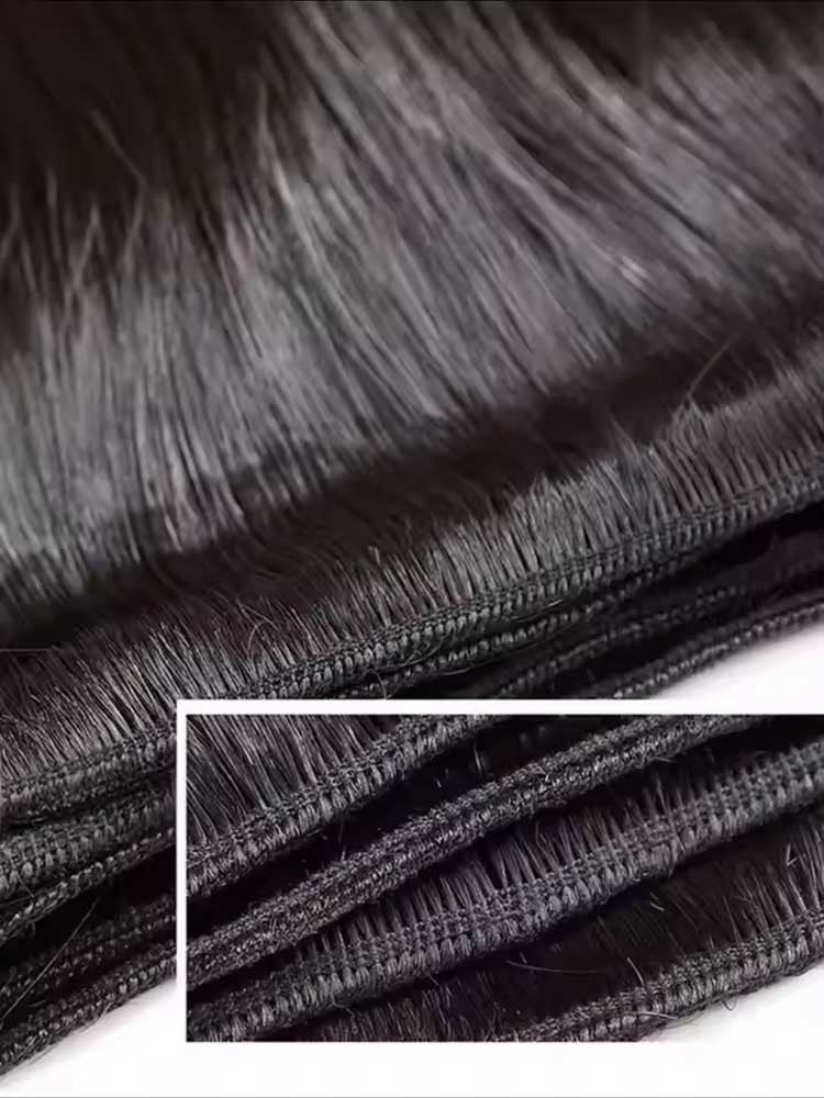 Cabelo Liso Comprido Brasileiro Pacotes 1/3/4 Cabelo Humano Virgem 100% Não Processado Cor Preto Natural 14-42 Polegadas
