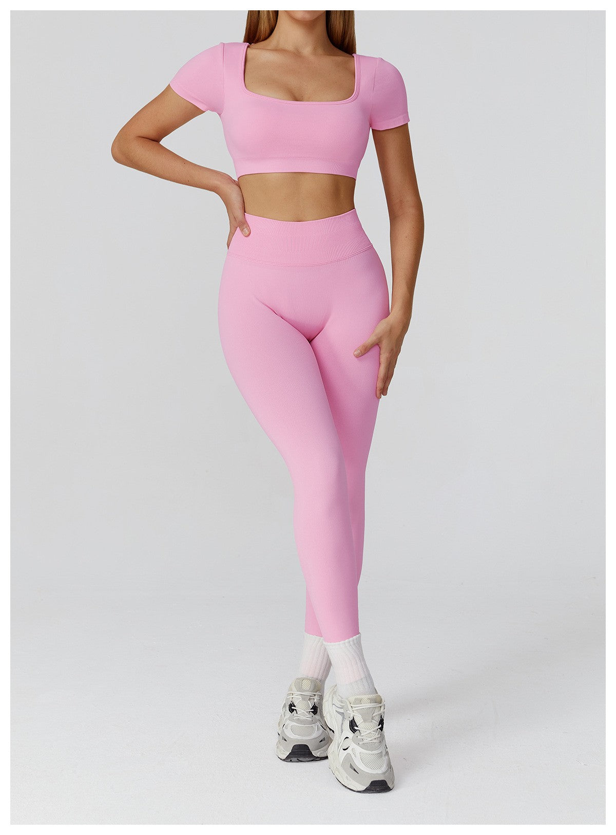 Yoga Clothes Set 2PCS Gym Sportswear Women Sports Bra High Waist Leggings Fitness Suit Running Workout Tracksuit Athletic Wear