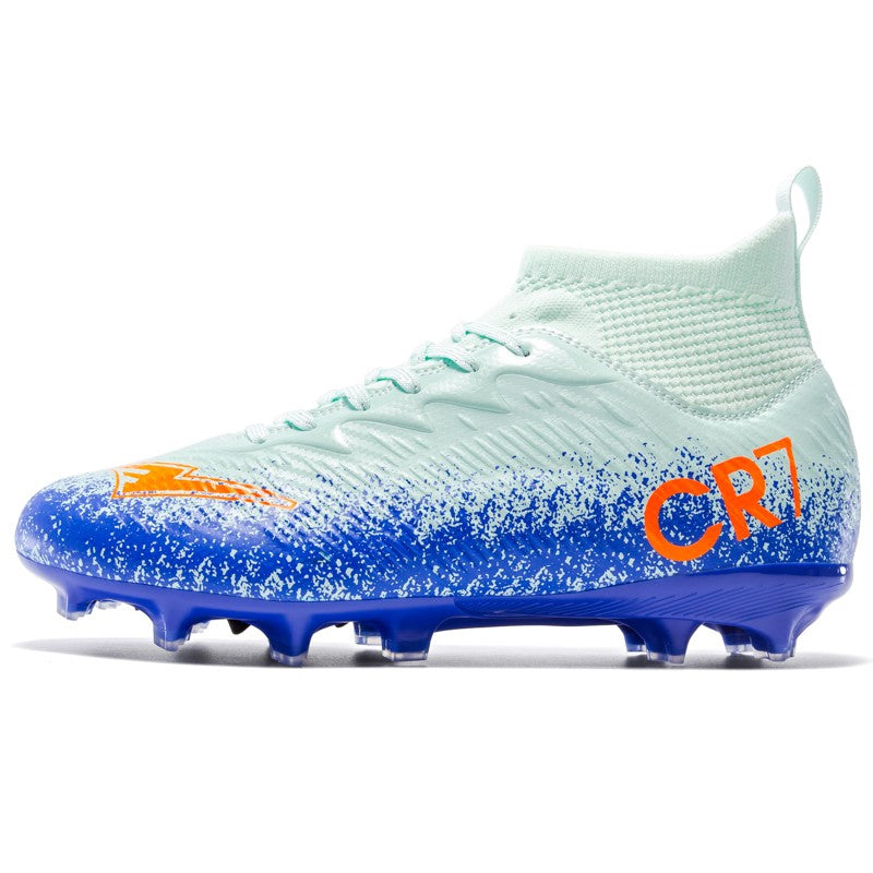 Men Soccer Shoes Football Boots Ultra-light Non-slip Long Spikes Outdoor Professional Cleats Grass Sports Shoes Match Sneakers
