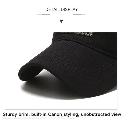 Four Seasons HatsMen's Trendy HatsKorean Casual HatsSpring and Autumn Outdoor SunhatsCamouflage Sunscreen Men's Baseball Caps