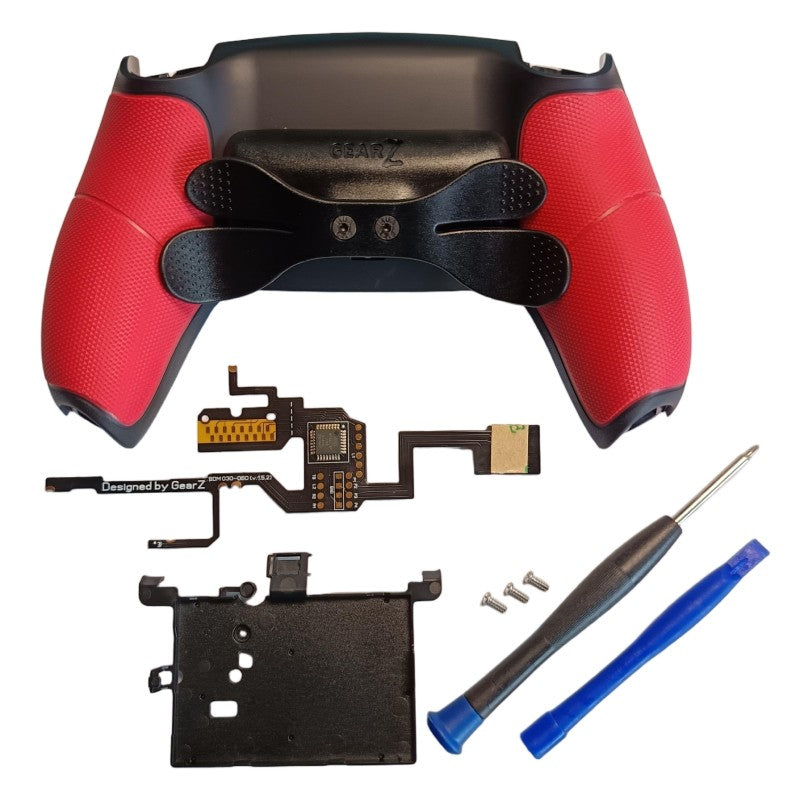 GearZ Back Paddles Programmable Remap Kit for PS5 Controller BDM-030/040/050, Upgrade Board Back Shell Back Button