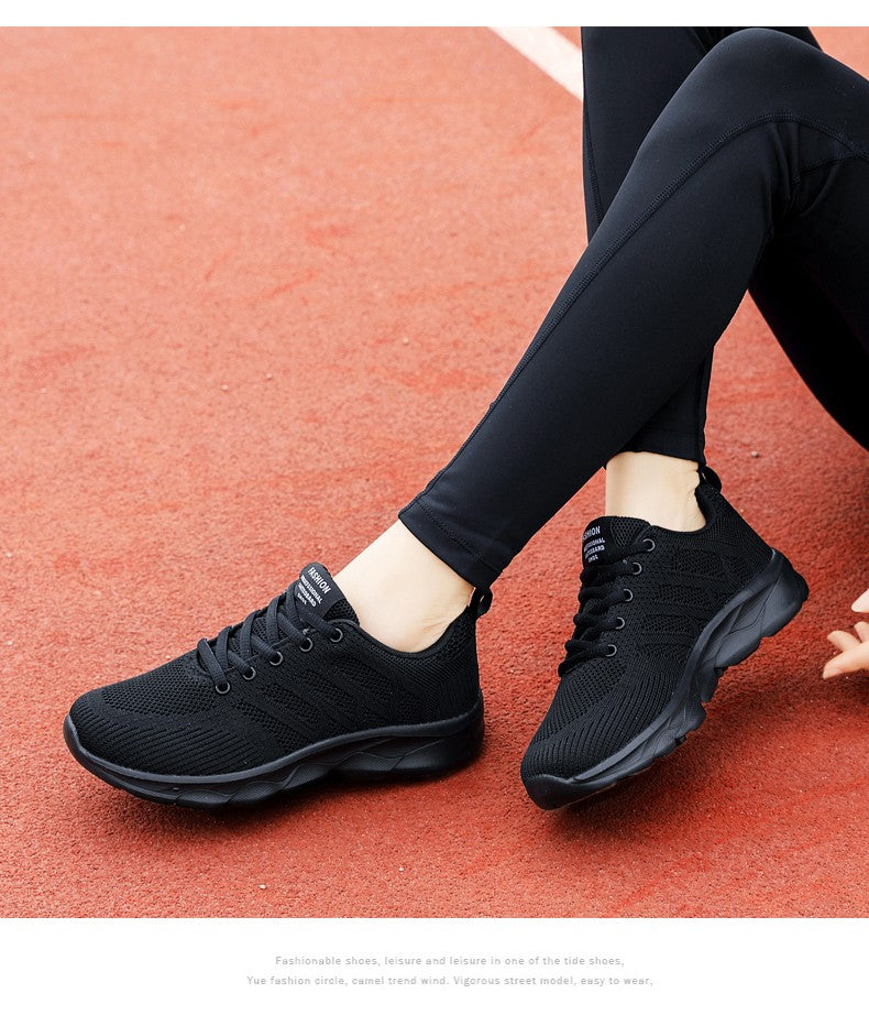 Novos Tênis Femininos Casuais Sapatos da Moda Respiráveis para Caminhada em Malha Sapatos Baixos Femininos 2024 Tenis Feminino Branco Sapatos esportivos femininos